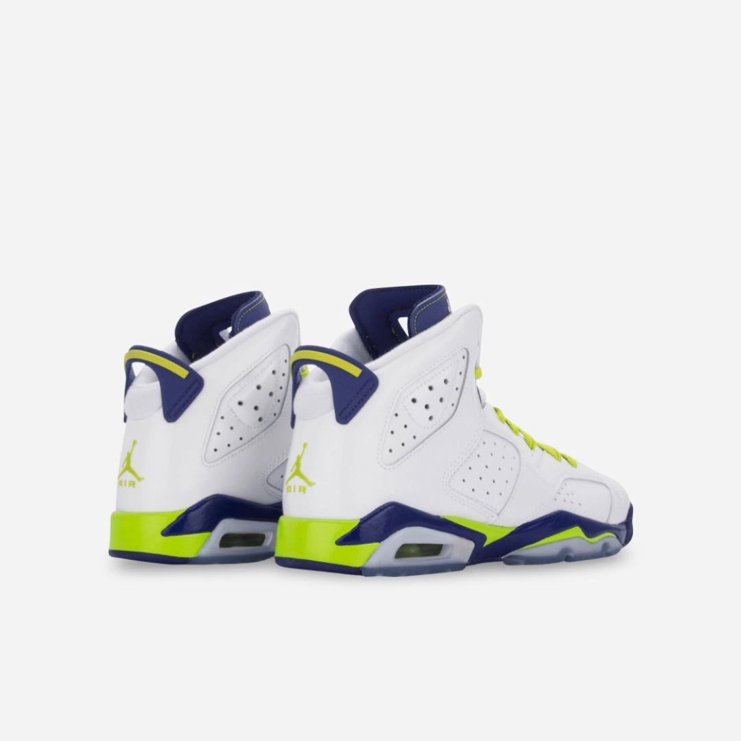 (GS) Air Jordan 6 Retro 'Seahawks' (2014) 543390-108 Air Jordan 6 Classic High-Top Sneakers