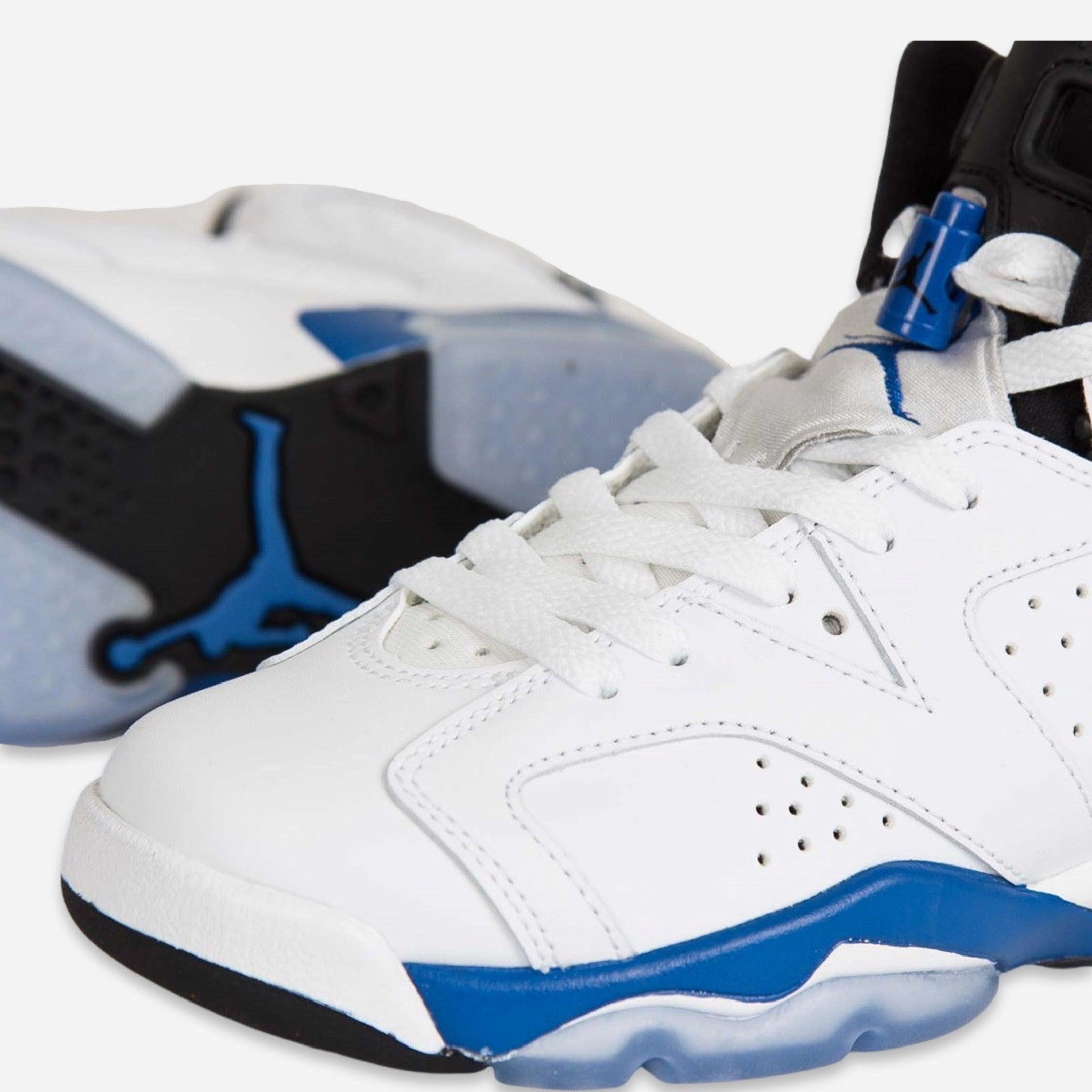(GS) Air Jordan 6 Retro 'Sport Blue' (2014) 384665-107 Air Jordan 6 Classic High-Top Sneakers