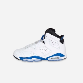 (GS) Air Jordan 6 Retro 'Sport Blue' (2014) 384665-107 Air Jordan 6 high-top shoes for hoop fans
