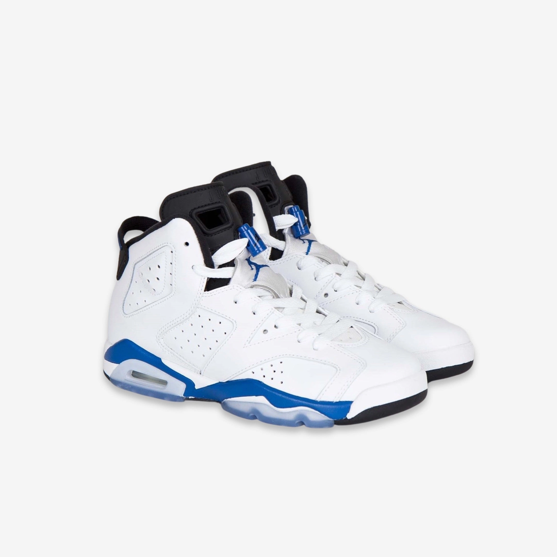 (GS) Air Jordan 6 Retro 'Sport Blue' (2014) 384665-107 Air Jordan 6 Classic High-Top Sneakers