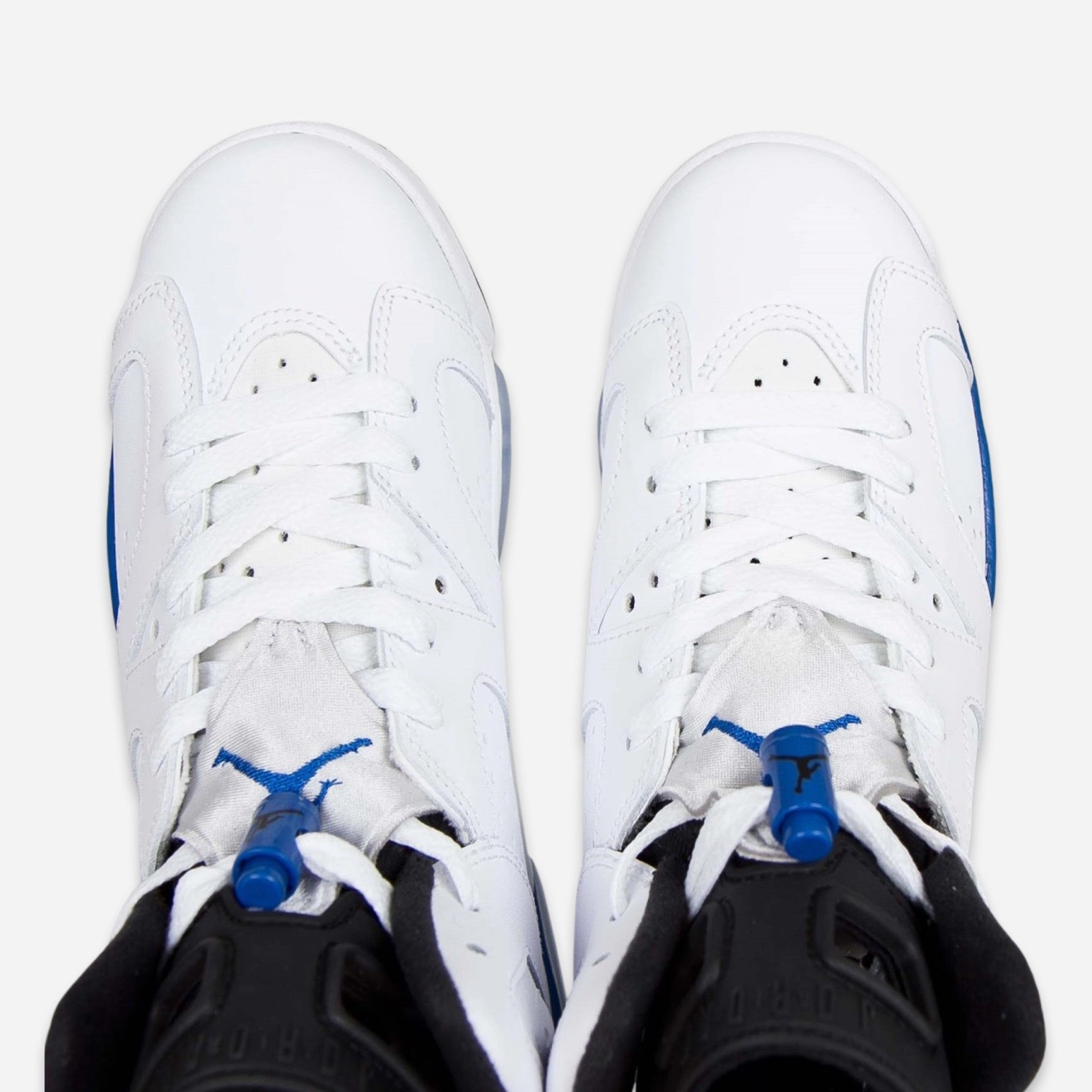 (GS) Air Jordan 6 Retro 'Sport Blue' (2014) 384665-107 Air Jordan 6 Classic High-Top Sneakers