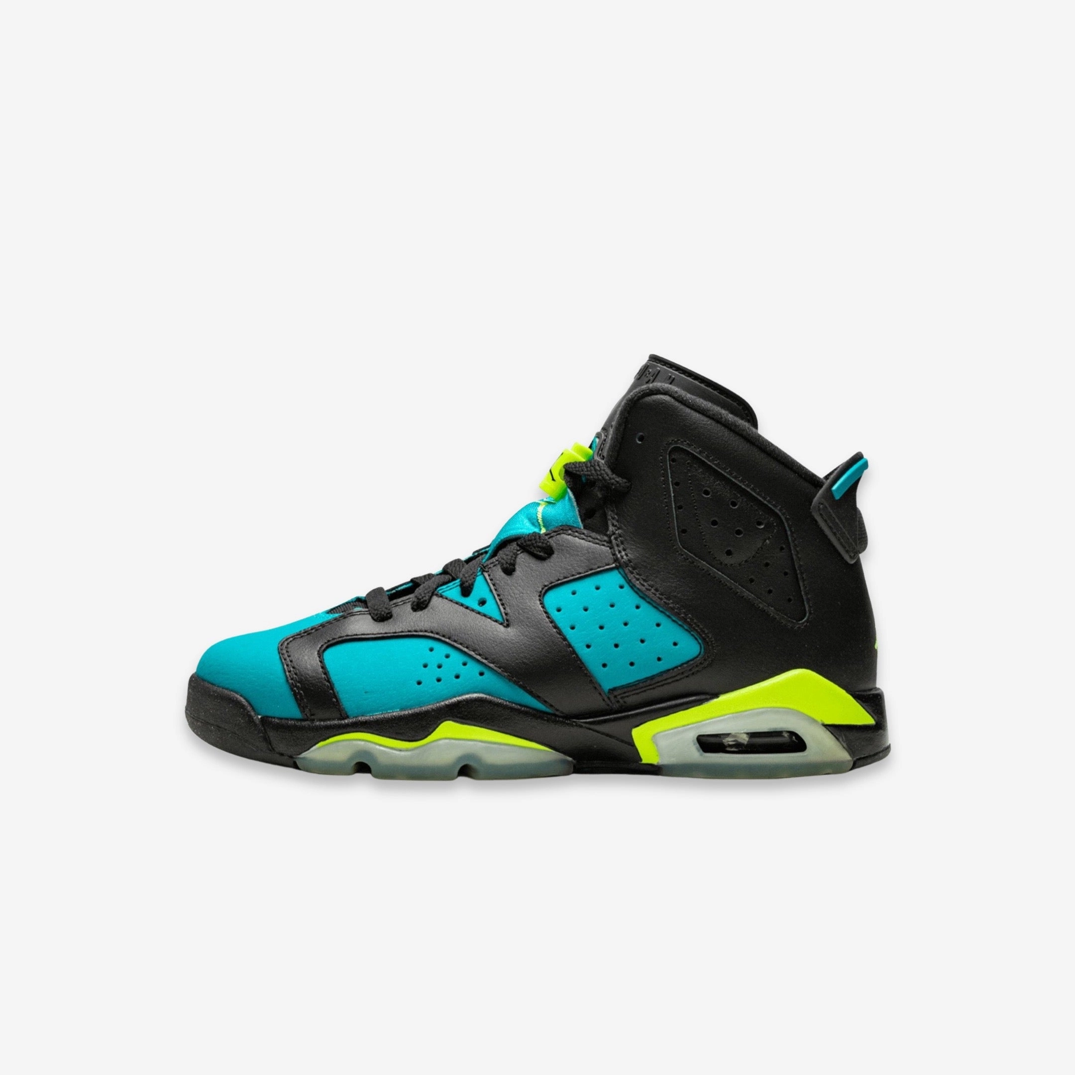 (GS) Air Jordan 6 Retro 'Turbo Green' (2019) 543390-043 Air Jordan 6 high-top shoes for hoop fans