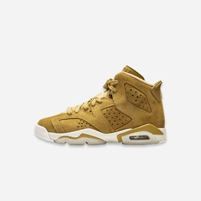(GS) Air Jordan 6 Retro 'Wheat' (2017) 384665-705 Air Jordan 6 high-top shoes for hoop fans