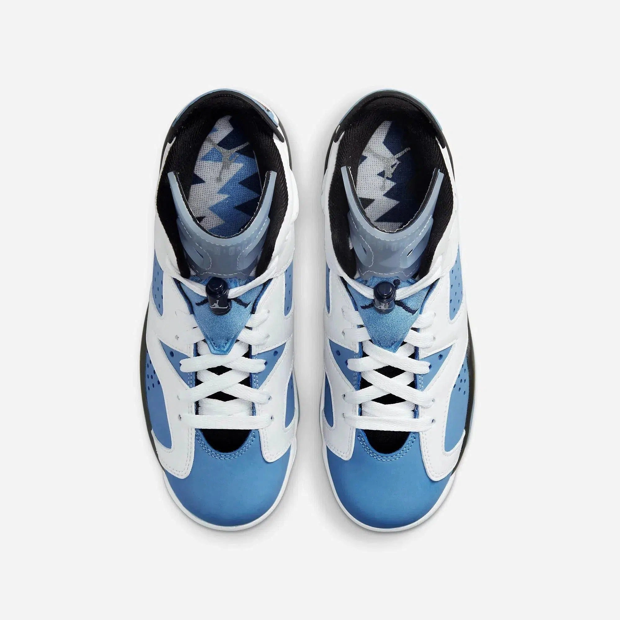(GS) Air Jordan 6 Retro 'White / UNC University Blue' (2022) 384665-410 Air Jordan 6 Classic High-Top Sneakers