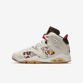 (GS) Air Jordan 6 Retro Q54 'Quai 54 Sail' (2020) CZ6506-100 Air Jordan 6 high-top shoes for hoop fans