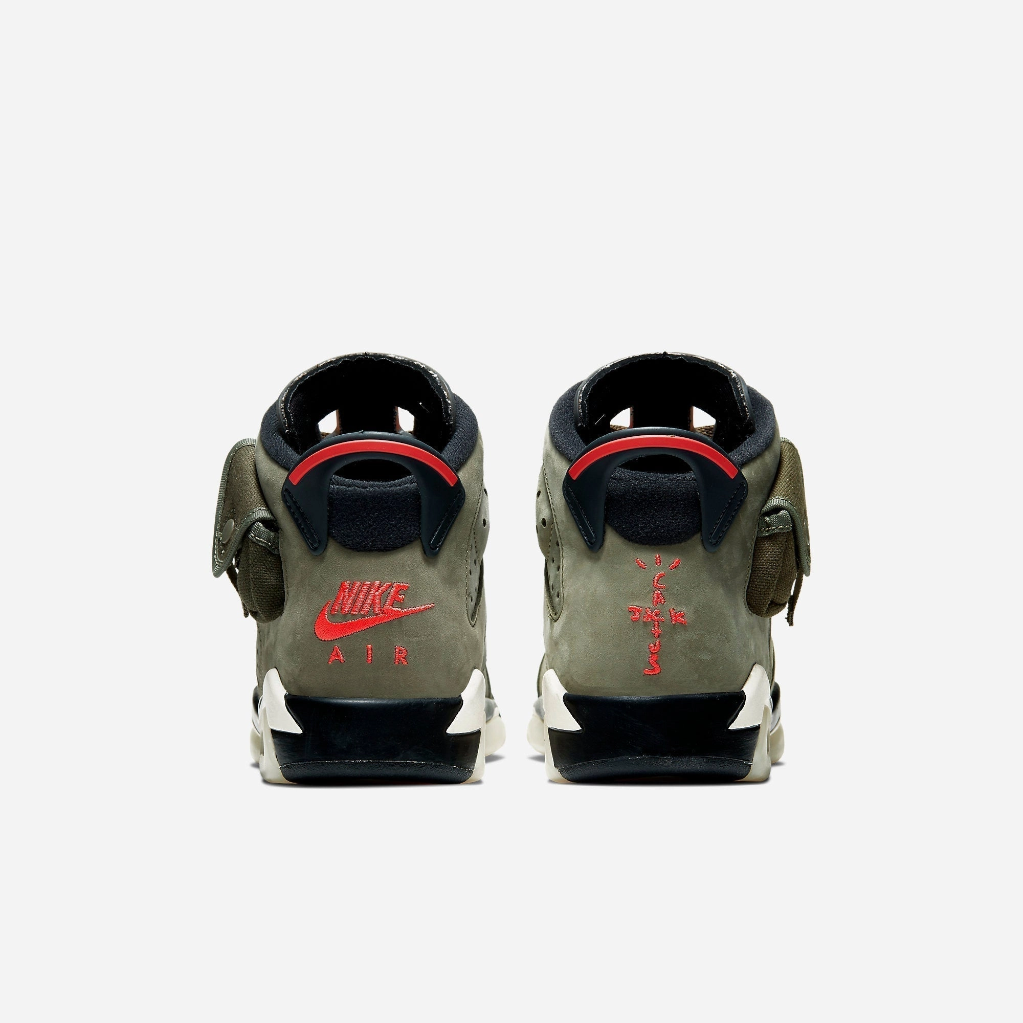 (GS) Air Jordan 6 Retro SP x Travis Scott 'Cactus Jack Medium Olive' (2019) CN1085-200 Air Jordan 6 Classic High-Top Sneakers