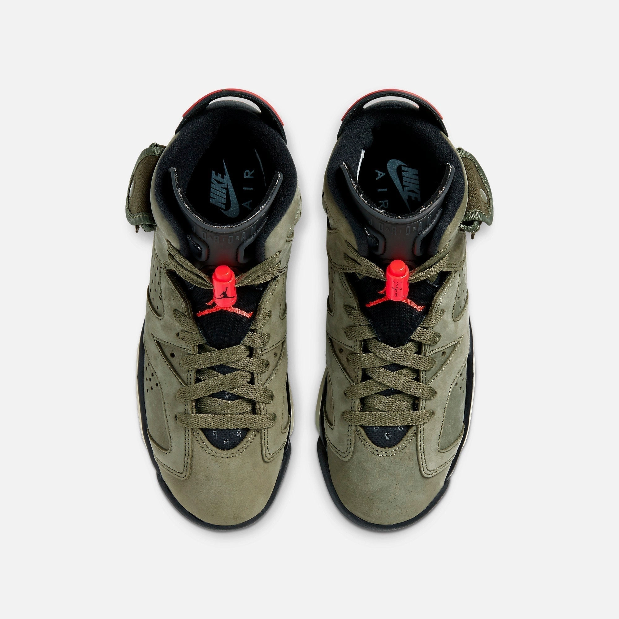 (GS) Air Jordan 6 Retro SP x Travis Scott 'Cactus Jack Medium Olive' (2019) CN1085-200 Air Jordan 6 Classic High-Top Sneakers