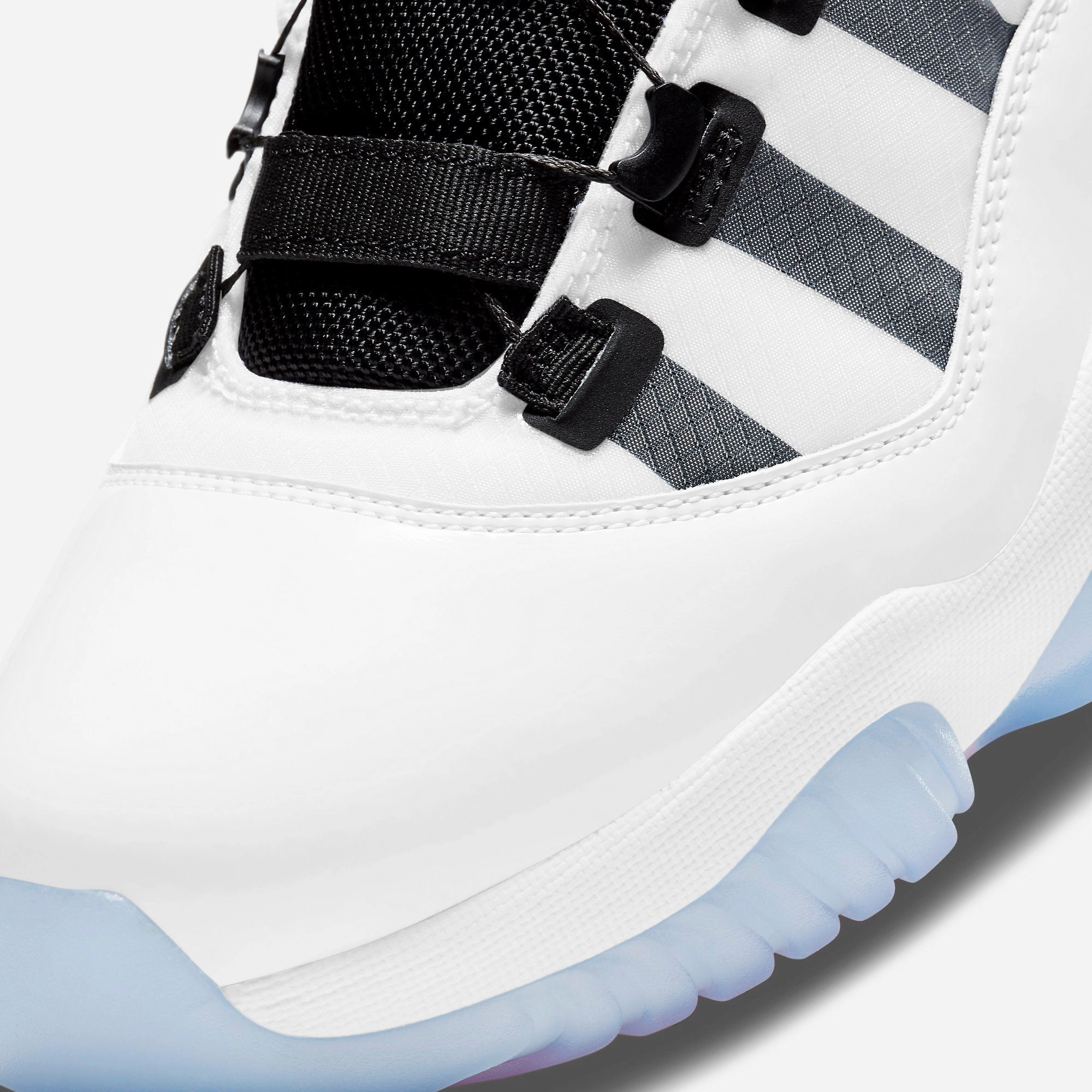 (Men's) Air Jordan 11 Adapt 'White' (EU Plug) (2020) DD3523-100 Air Jordan 11 Patent Basketball Shoes