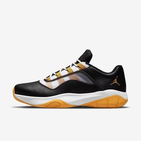 (Men's) Air Jordan 11 CMFT Low 'Black / Gold' (2021) DM9481-001 Air Jordan 11 basketball shoes with patent look