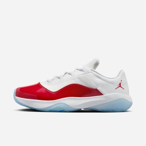(Men's) Air Jordan 11 CMFT Low 'Cherry' (2023) DN4180-116 Air Jordan 11 basketball shoes with patent look