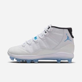 (Men's) Air Jordan 11 Mid MCS Cleat 'Legend Blue' (2025) HM7326-104 Air Jordan 11 basketball shoes with patent look