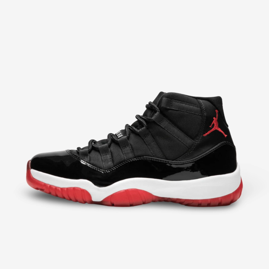 (Men's) Air Jordan 11 Retro 'Bred / Playoffs' (2012) 378037-010 Air Jordan 11 basketball shoes with patent look