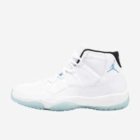 (Men's) Air Jordan 11 Retro 'Columbia / Legend Blue' (2014) 378037-117 Air Jordan 11 basketball shoes with patent look