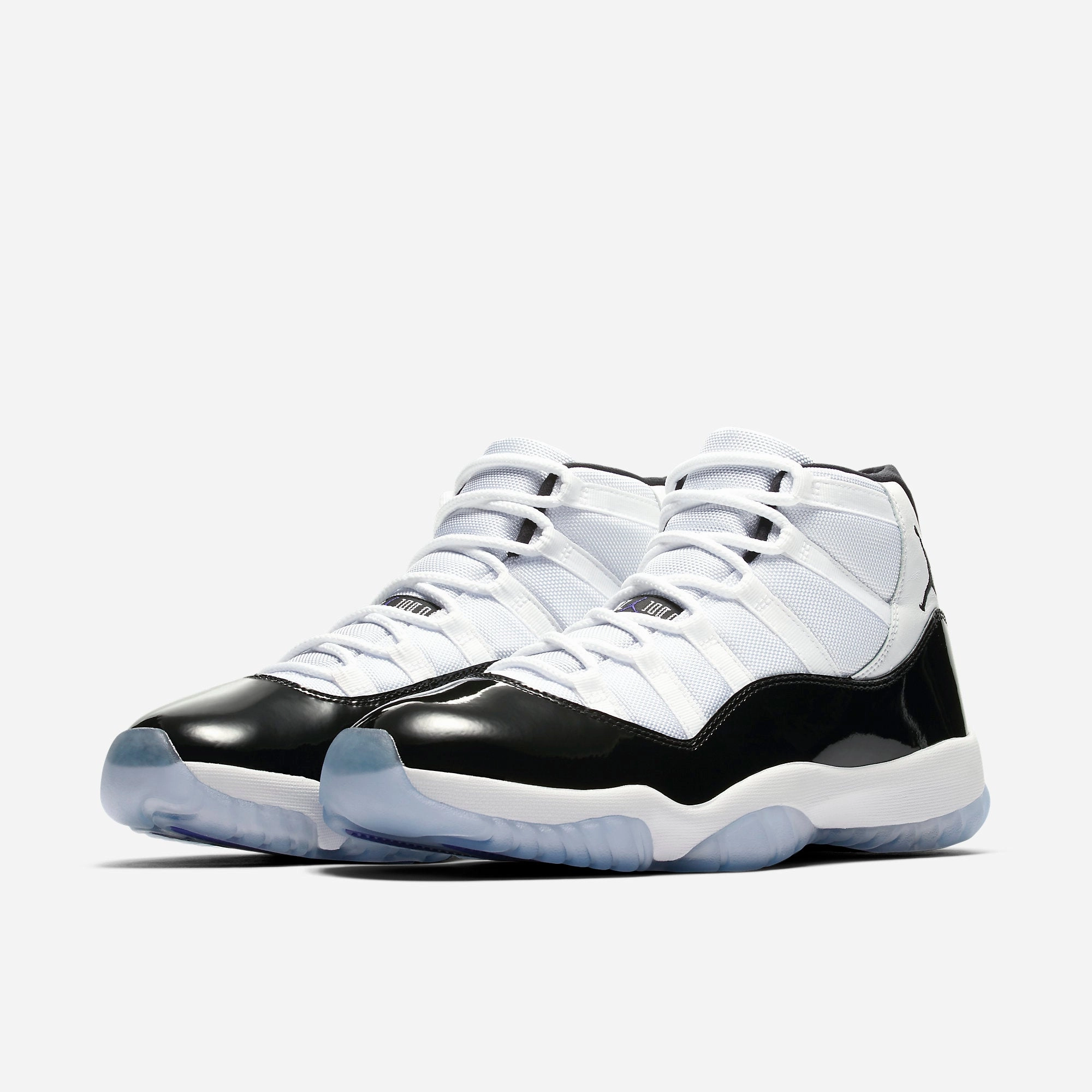 (Men's) Air Jordan 11 Retro 'Concord' (2018) 378037-100 Air Jordan 11 Patent Basketball Shoes