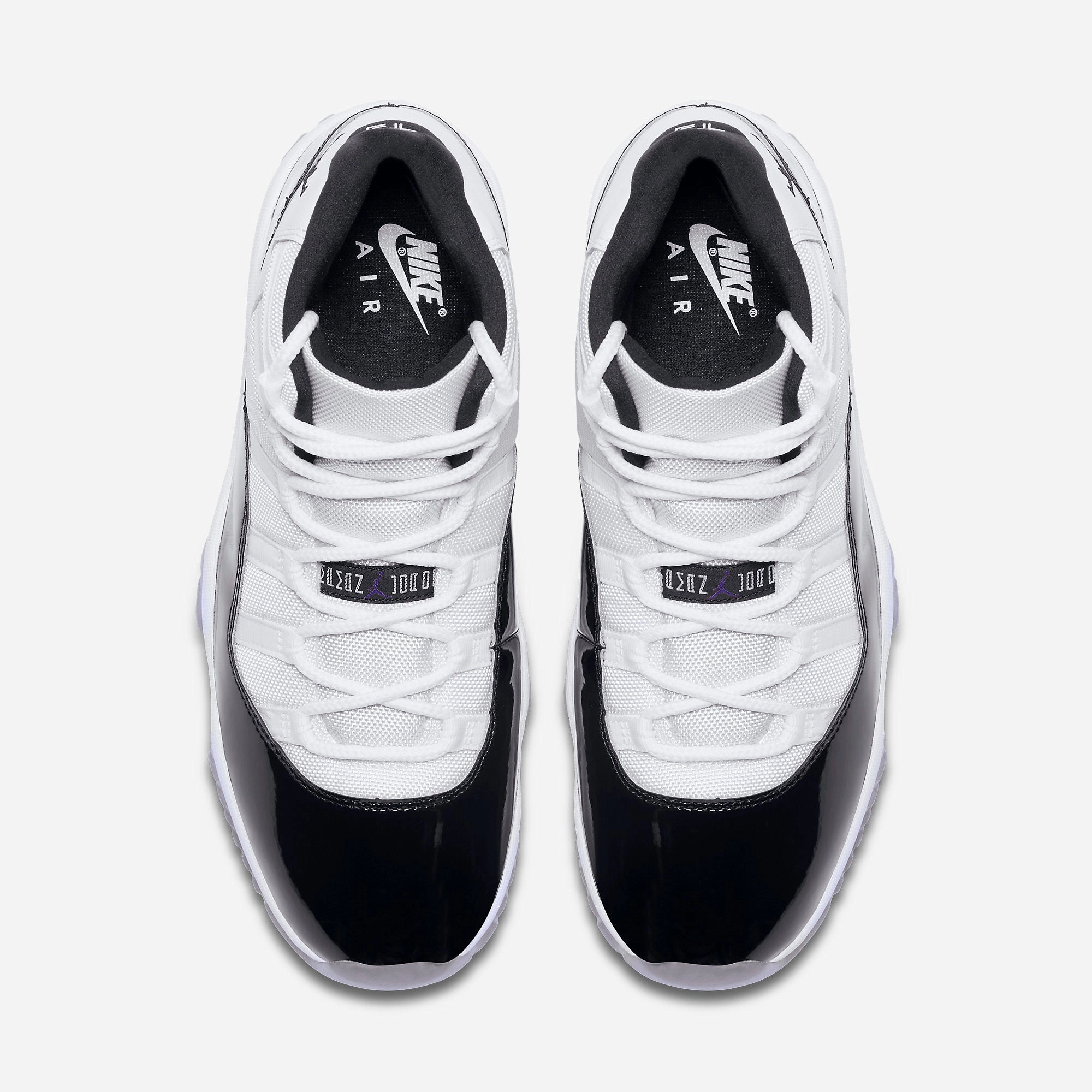 (Men's) Air Jordan 11 Retro 'Concord' (2018) 378037-100 Air Jordan 11 Patent Basketball Shoes
