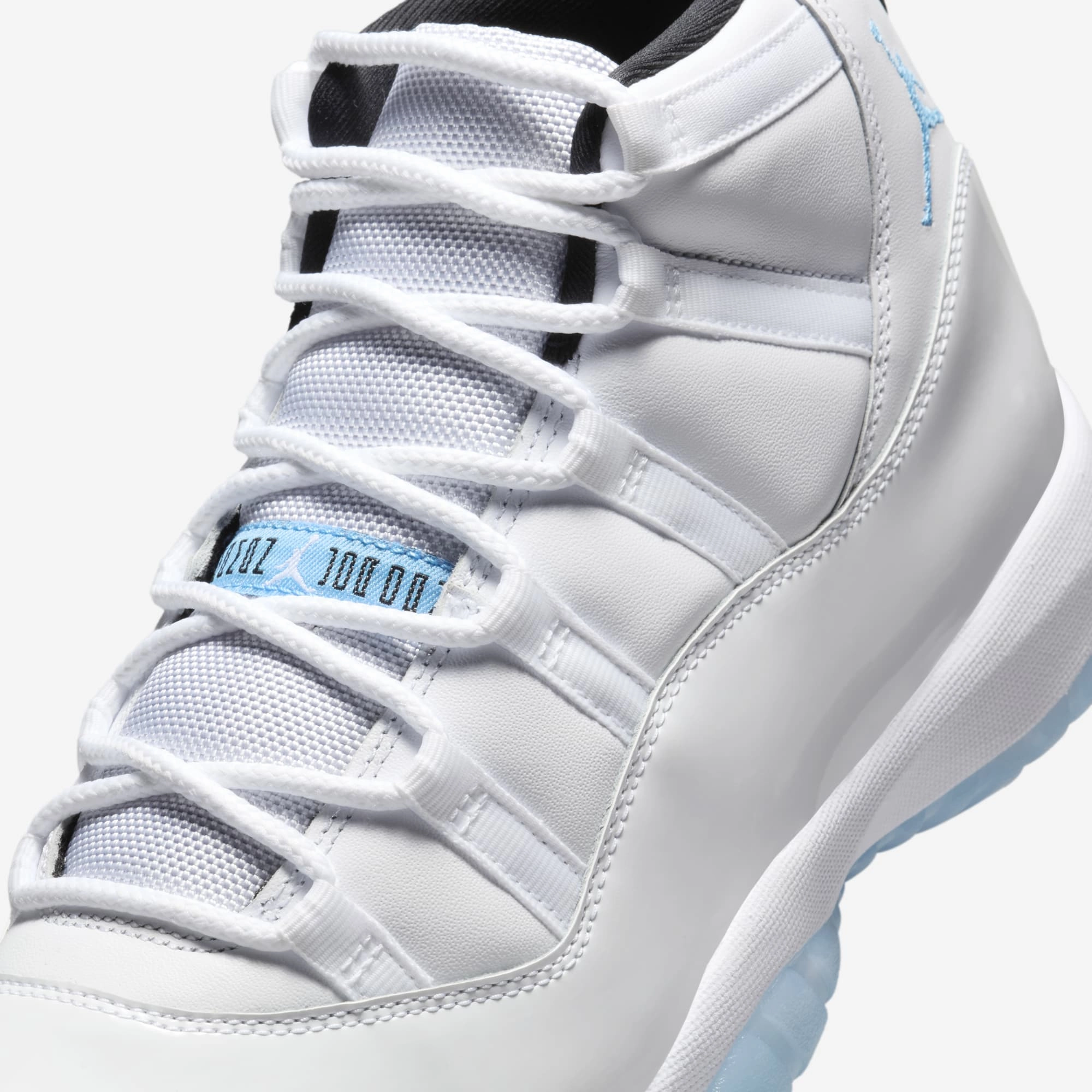(Men's) Air Jordan 11 Retro 'Legend Blue / Columbia' (2024) CT8012-104 Air Jordan 11 Patent Basketball Shoes
