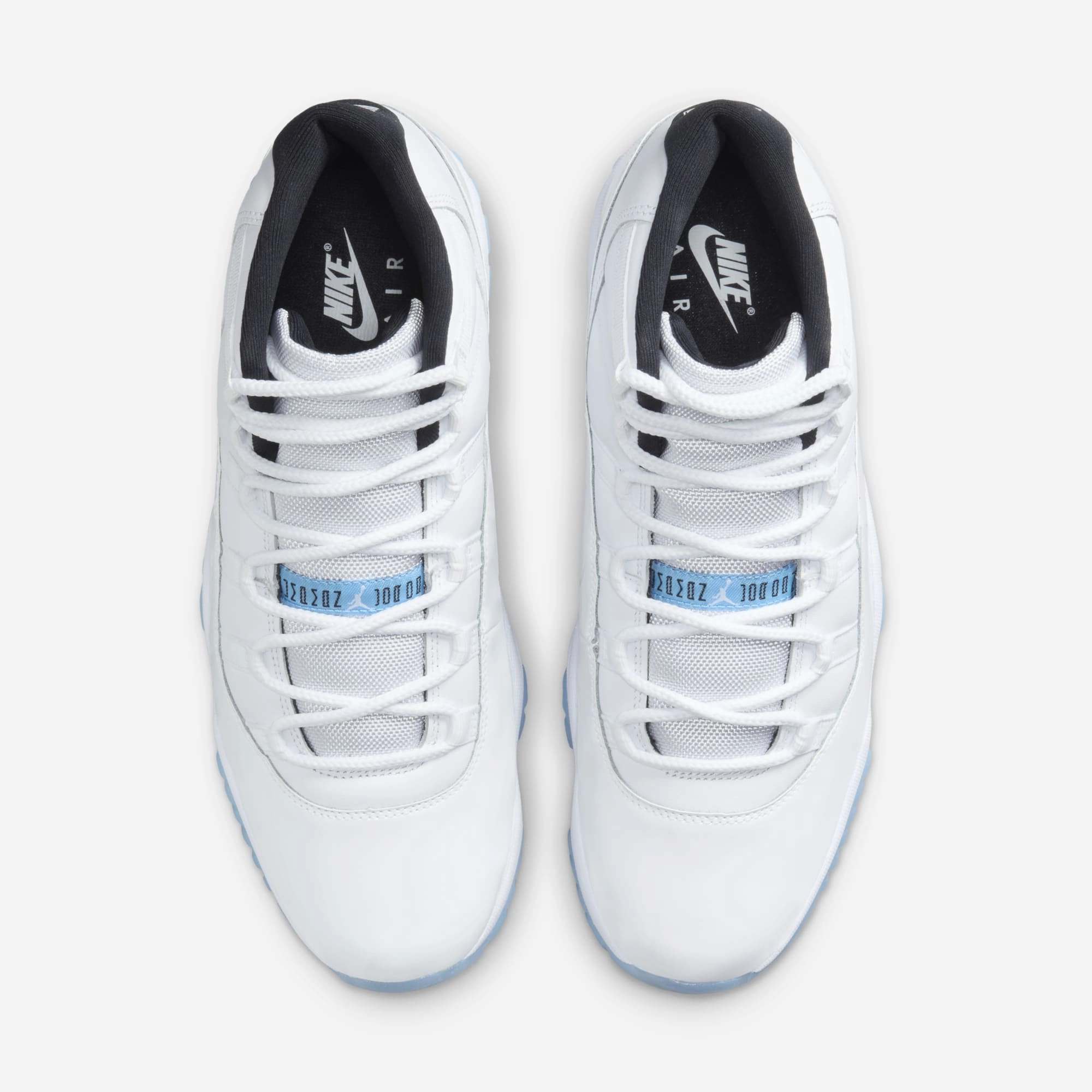 (Men's) Air Jordan 11 Retro 'Legend Blue / Columbia' (2024) CT8012-104 Air Jordan 11 Patent Basketball Shoes