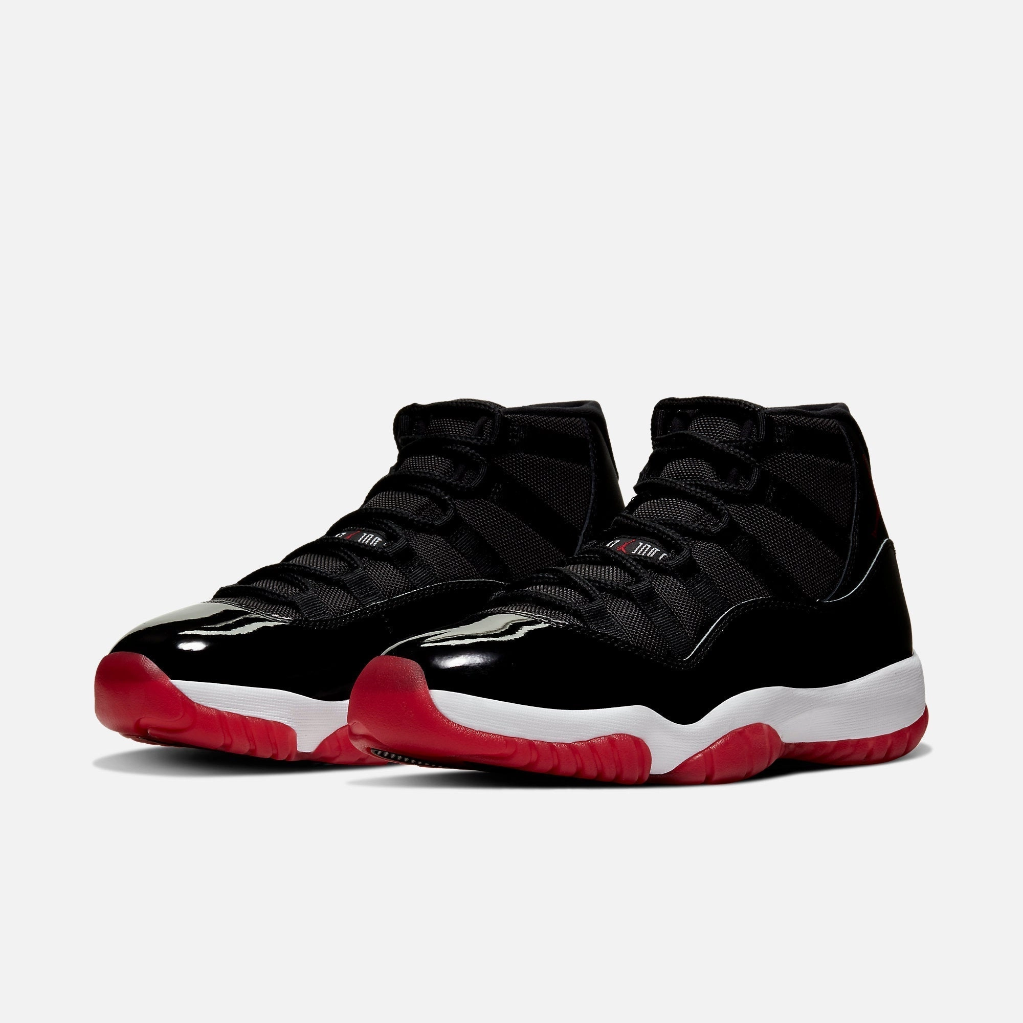 (Men's) Air Jordan 11 Retro 'Playoffs / Bred' (2019) 378037-061 Air Jordan 11 Patent Basketball Shoes
