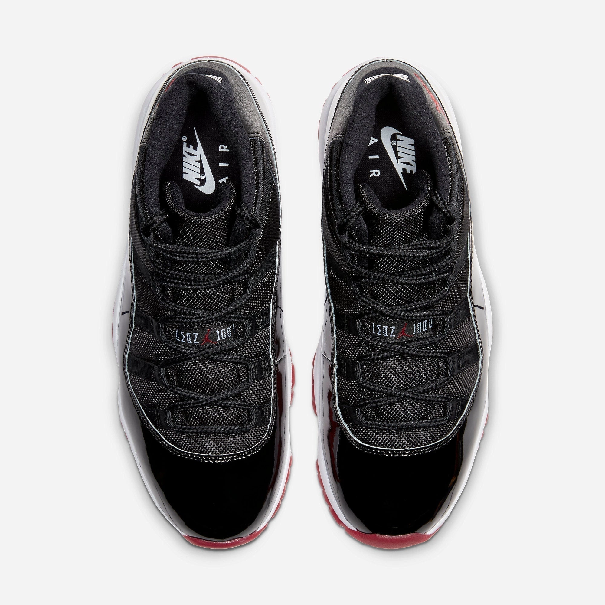 (Men's) Air Jordan 11 Retro 'Playoffs / Bred' (2019) 378037-061 Air Jordan 11 Patent Basketball Shoes