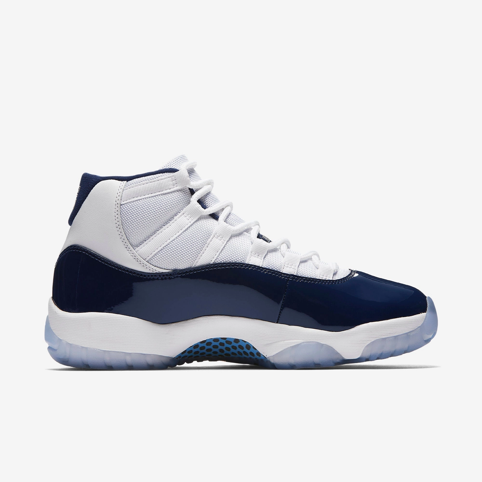 (Men's) Air Jordan 11 Retro 'UNC Win Like 82' (2017) 378037-123 Air Jordan 11 Patent Basketball Shoes