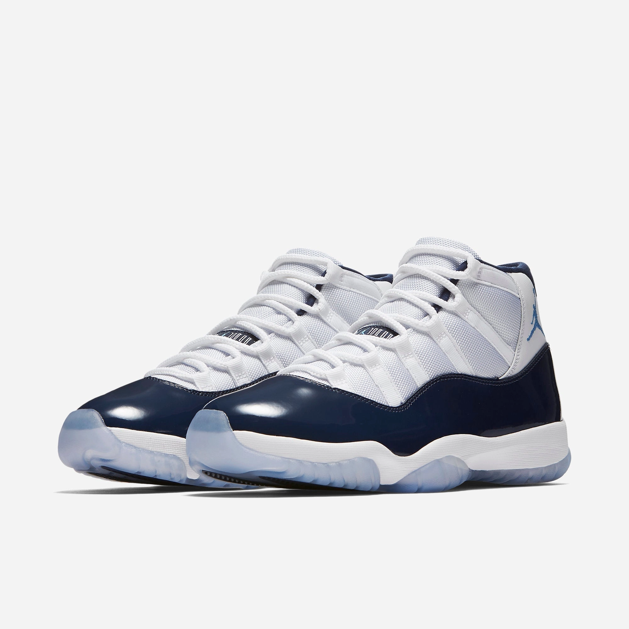 (Men's) Air Jordan 11 Retro 'UNC Win Like 82' (2017) 378037-123 Air Jordan 11 Patent Basketball Shoes