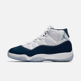 (Men's) Air Jordan 11 Retro 'UNC Win Like 82' (2017) 378037-123 Air Jordan 11 basketball shoes with patent look