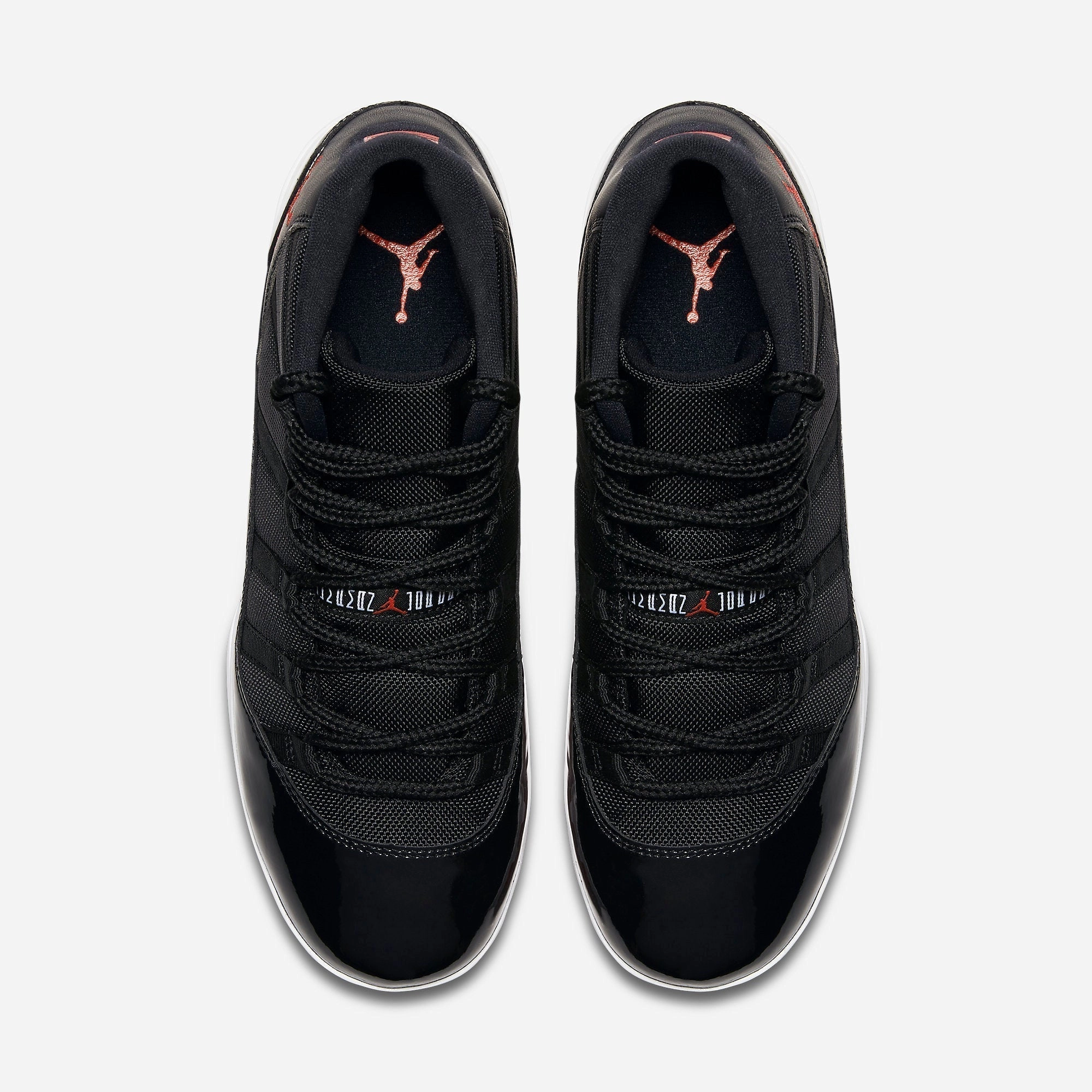 (Men's) Air Jordan 11 Retro Cleat TD 'Bred' (2018) AO1561-010 Air Jordan 11 Patent Basketball Shoes