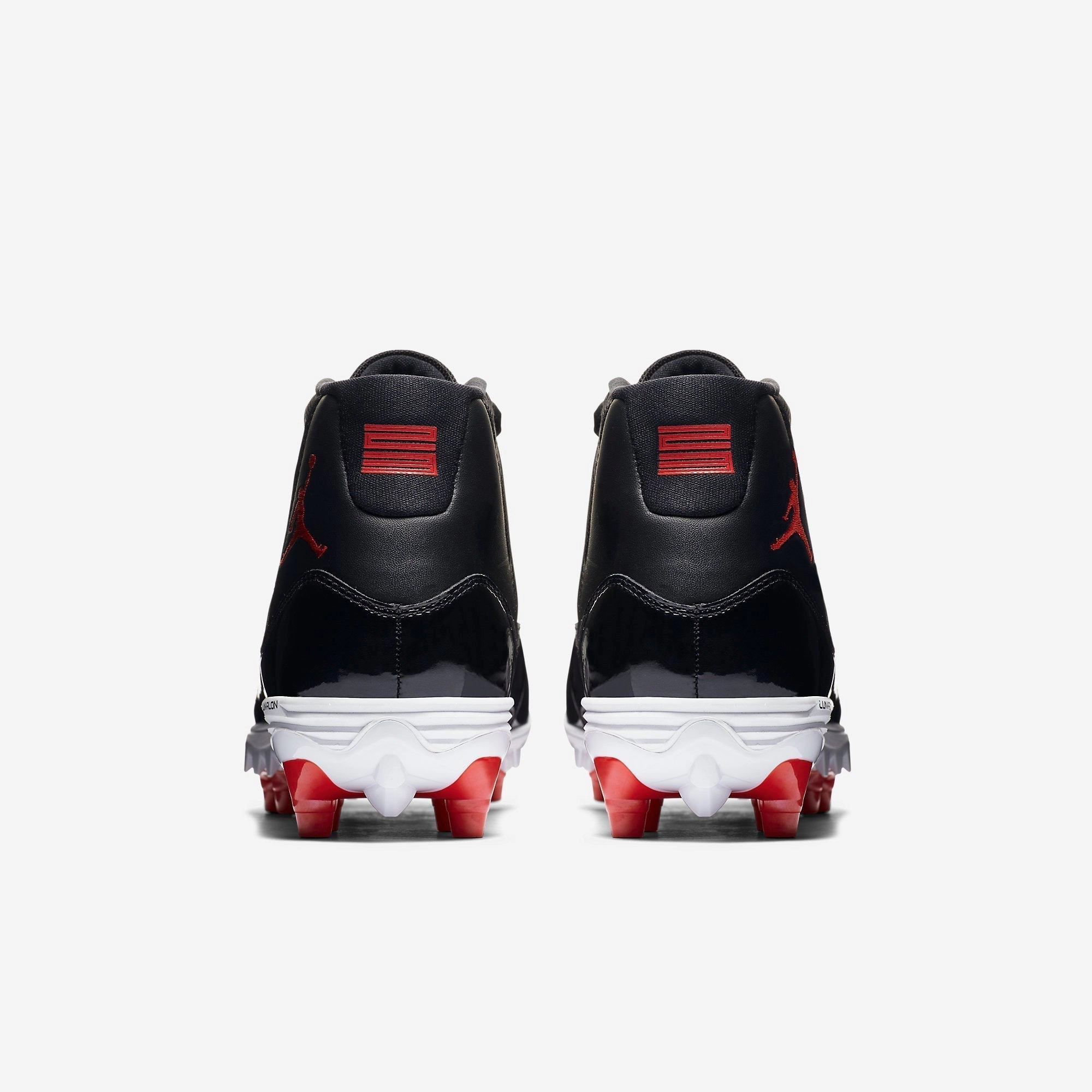 (Men's) Air Jordan 11 Retro Cleat TD 'Bred' (2018) AO1561-010 Air Jordan 11 Patent Basketball Shoes