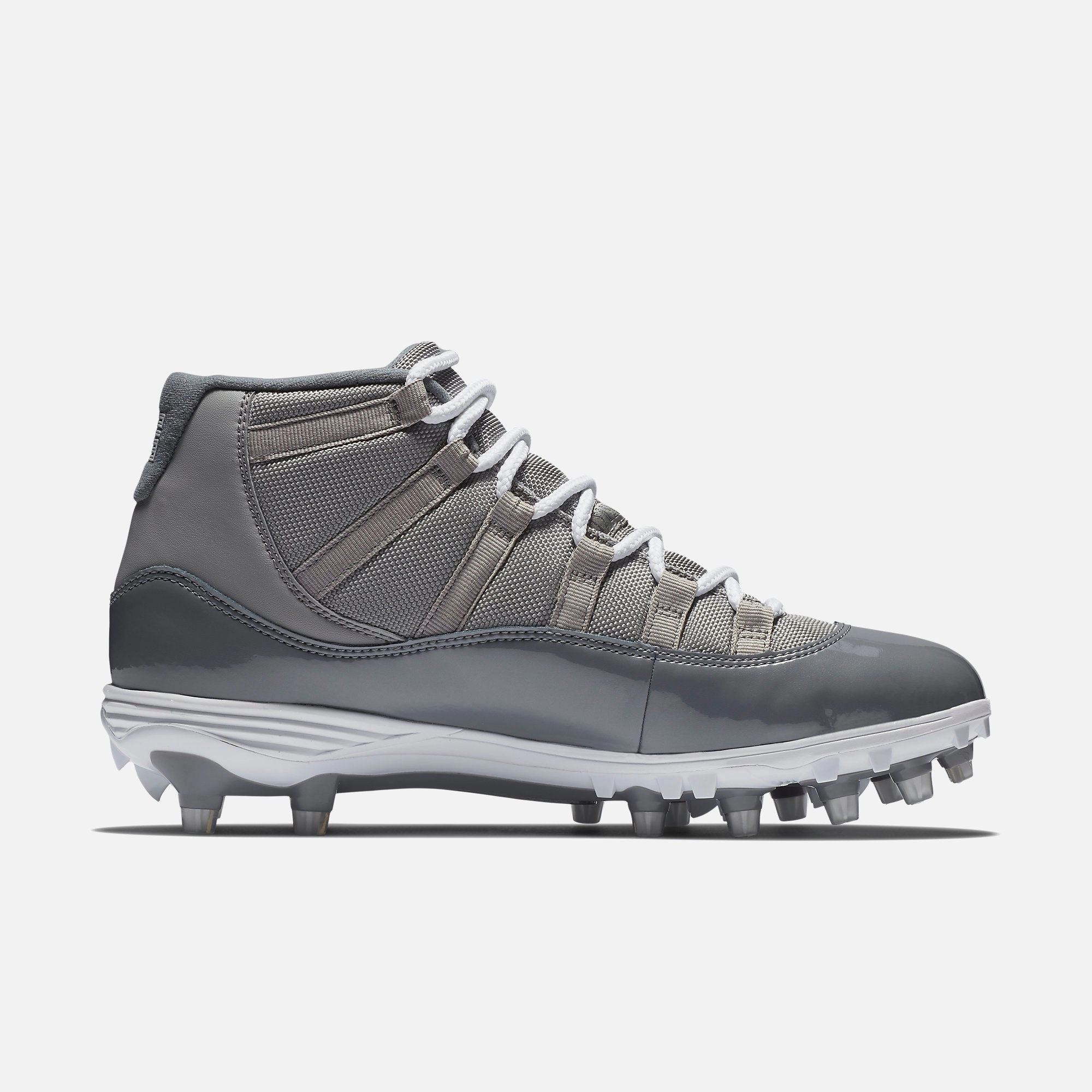(Men's) Air Jordan 11 Retro Cleat TD 'Cool Grey' (2018) AO1561-003 Air Jordan 11 Patent Basketball Shoes