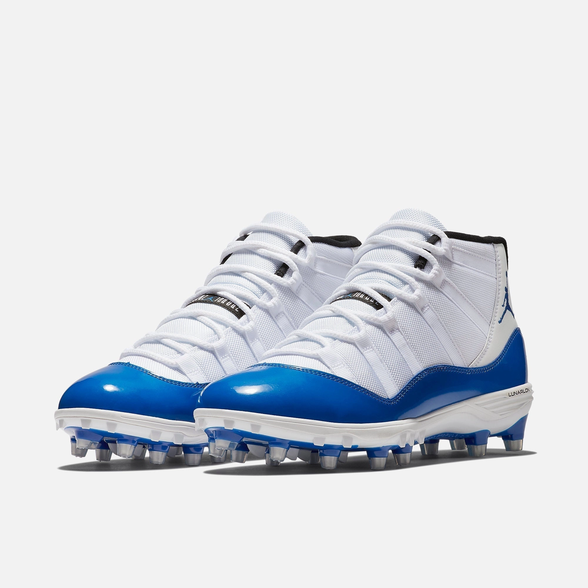 (Men's) Air Jordan 11 Retro Cleat TD 'Game Royal' (2018) AO1561-107 Air Jordan 11 Patent Basketball Shoes
