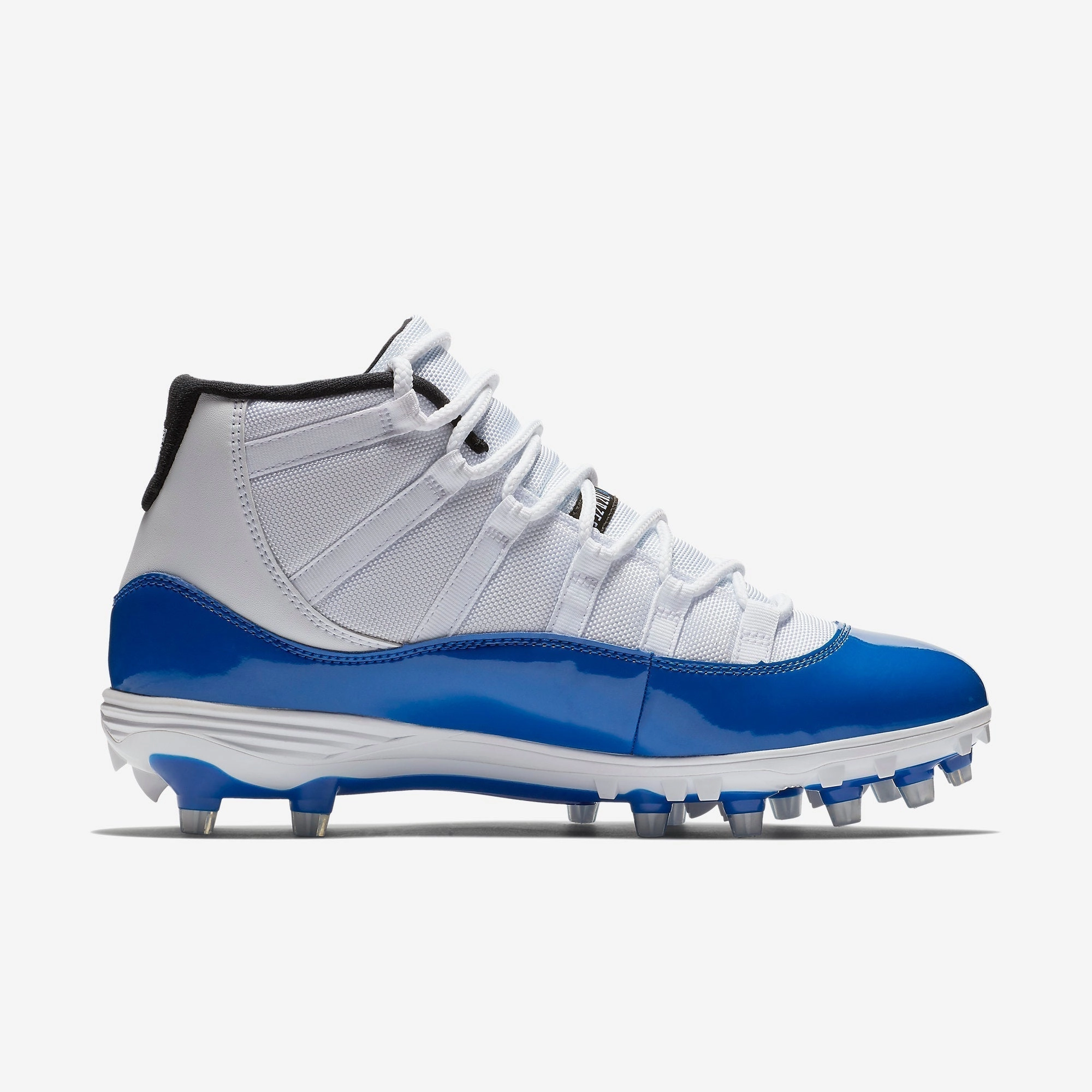(Men's) Air Jordan 11 Retro Cleat TD 'Game Royal' (2018) AO1561-107 Air Jordan 11 Patent Basketball Shoes