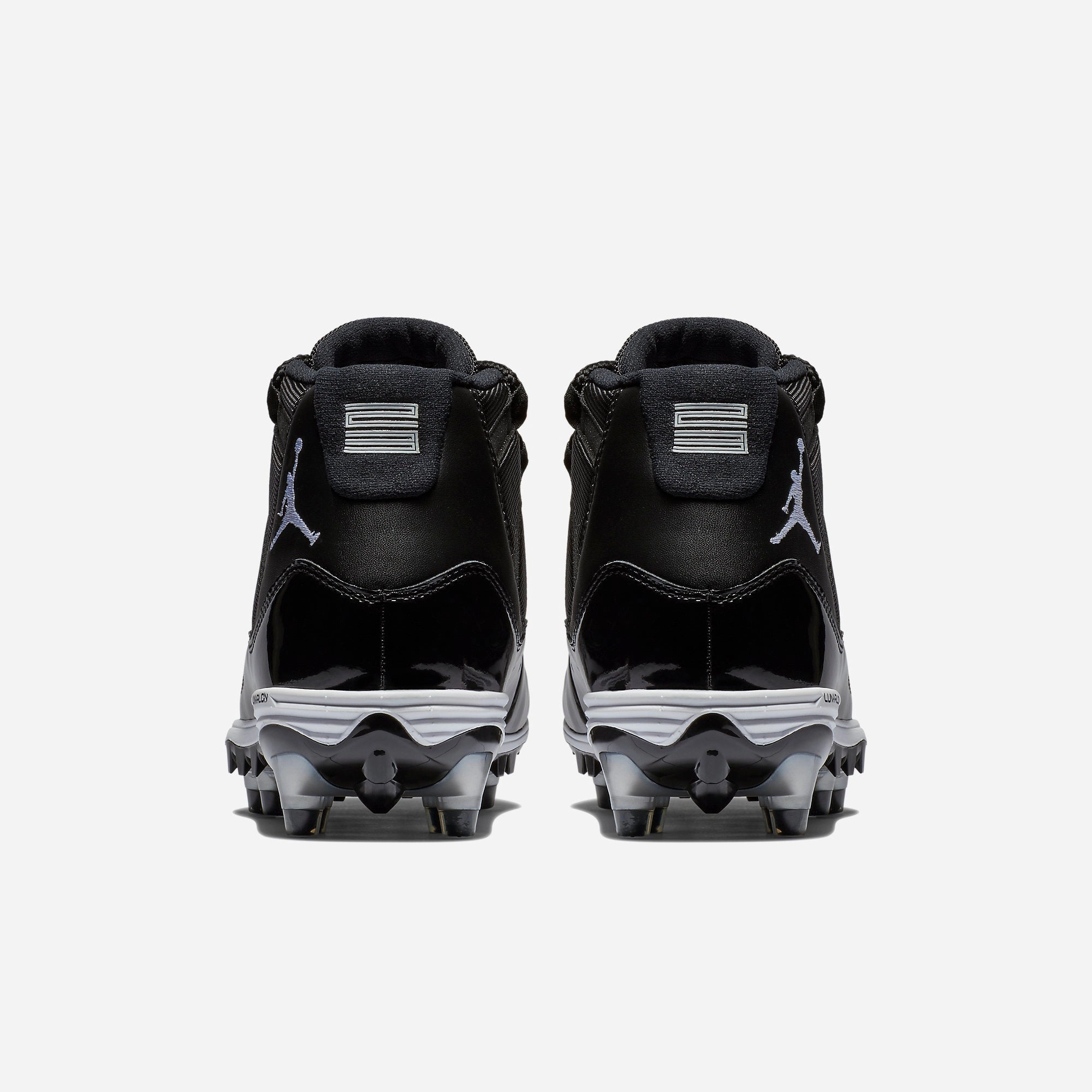(Men's) Air Jordan 11 Retro Cleat TD 'Oreo' (2018) AO1561-011 Air Jordan 11 Patent Basketball Shoes
