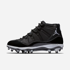 (Men's) Air Jordan 11 Retro Cleat TD 'Oreo' (2018) AO1561-011 Air Jordan 11 basketball shoes with patent look