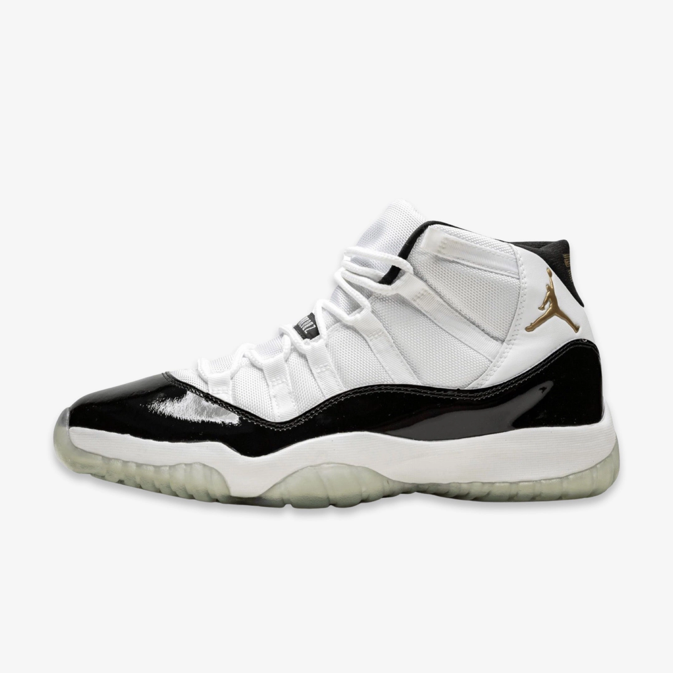 (Men's) Air Jordan 11 Retro LE DMP 'Defining Moments' (2006) 313124-991 Air Jordan 11 basketball shoes with patent look