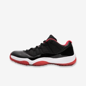 (Men's) Air Jordan 11 Retro Low 'Bred' (2015) 528895-012 Air Jordan 11 basketball shoes with patent look