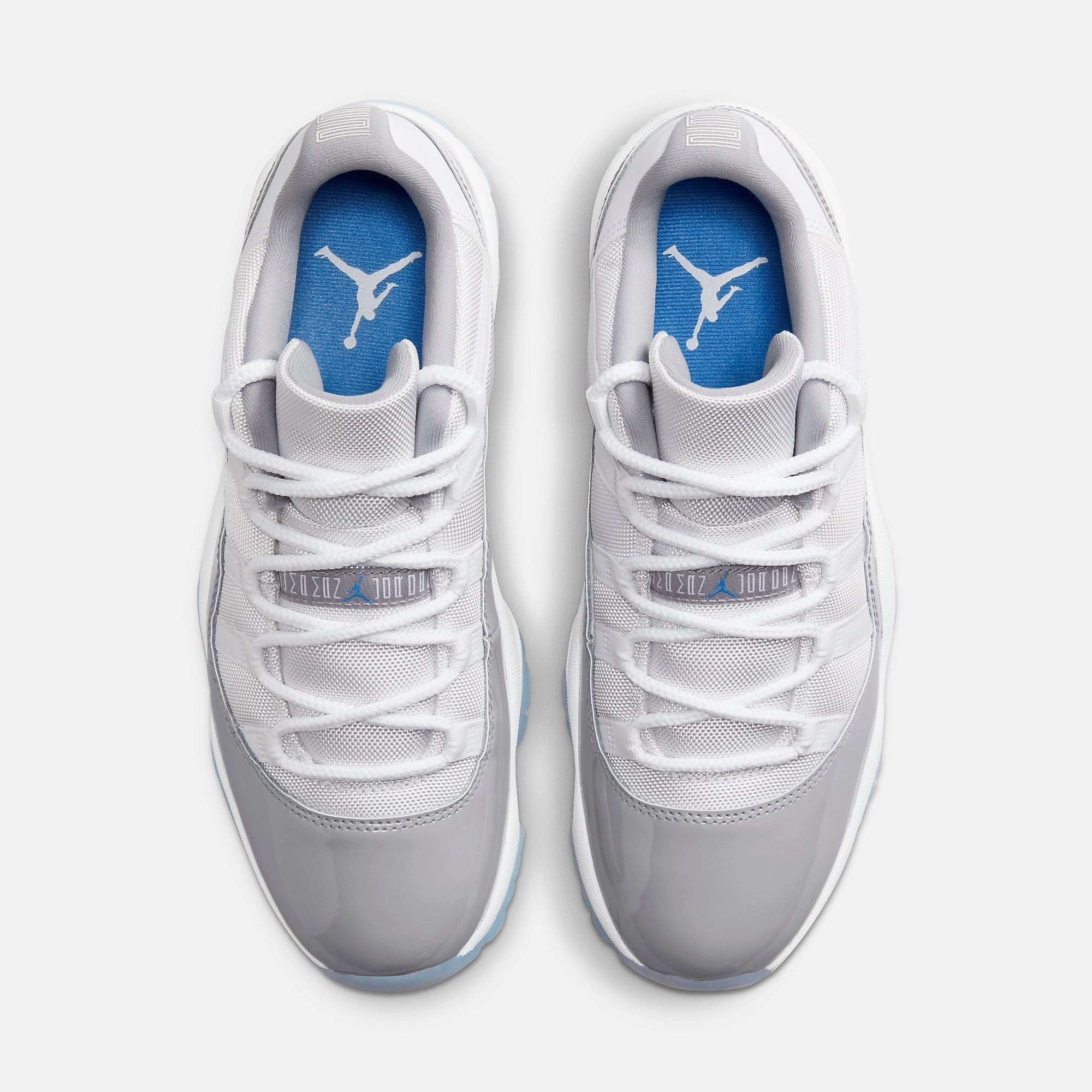 (Men's) Air Jordan 11 Retro Low 'Cement Grey' (2023) AV2187-140 Air Jordan 11 Patent Basketball Shoes
