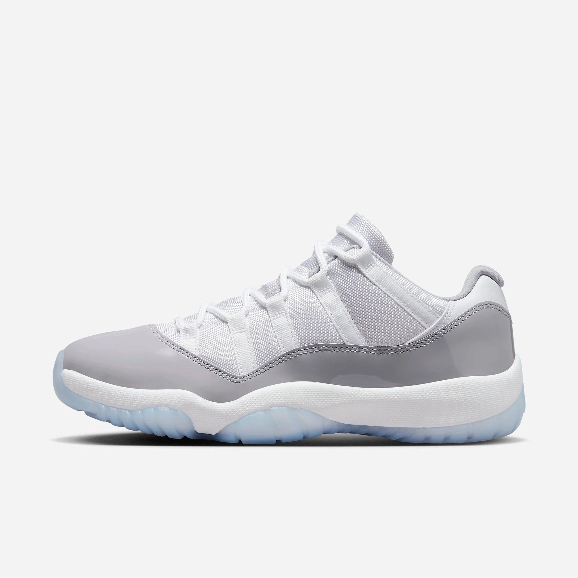 (Men's) Air Jordan 11 Retro Low 'Cement Grey' (2023) AV2187-140 Air Jordan 11 basketball shoes with patent look