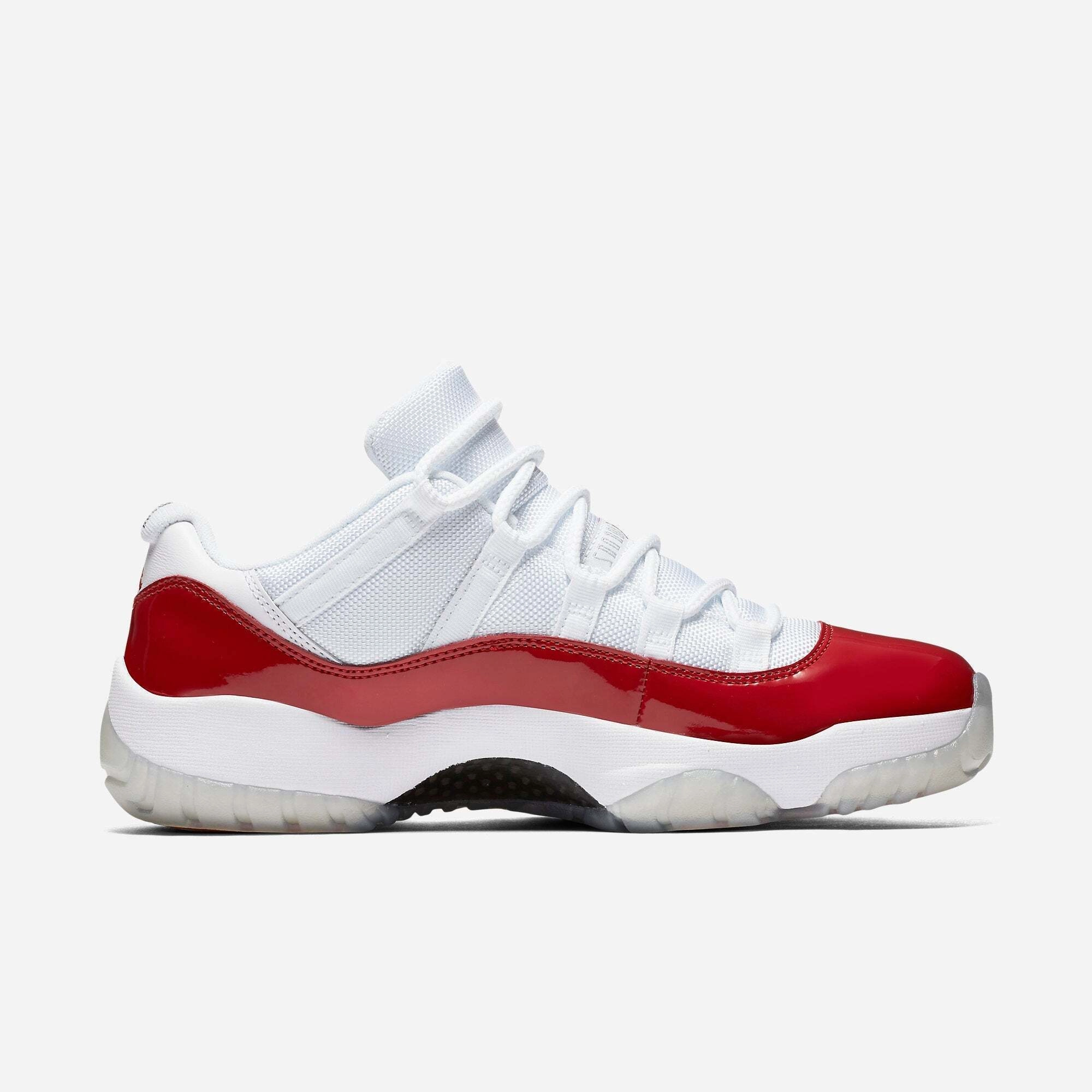 (Men's) Air Jordan 11 Retro Low 'Cherry' (2016) 528895-102 Air Jordan 11 Patent Basketball Shoes