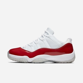 (Men's) Air Jordan 11 Retro Low 'Cherry' (2016) 528895-102 Air Jordan 11 basketball shoes with patent look