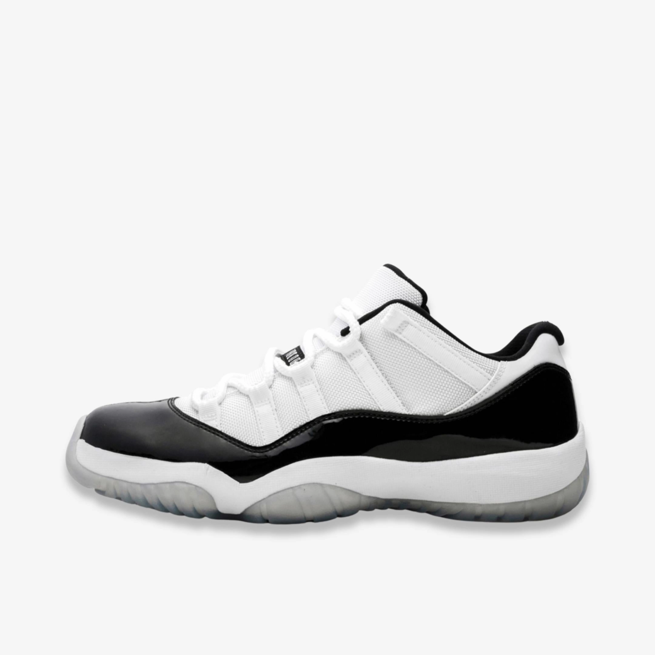 (Men's) Air Jordan 11 Retro Low 'Concord' (2014) 528895-153 Air Jordan 11 basketball shoes with patent look