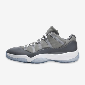 (Men's) Air Jordan 11 Retro Low 'Cool Grey' (2018) 528895-003 Air Jordan 11 basketball shoes with patent look