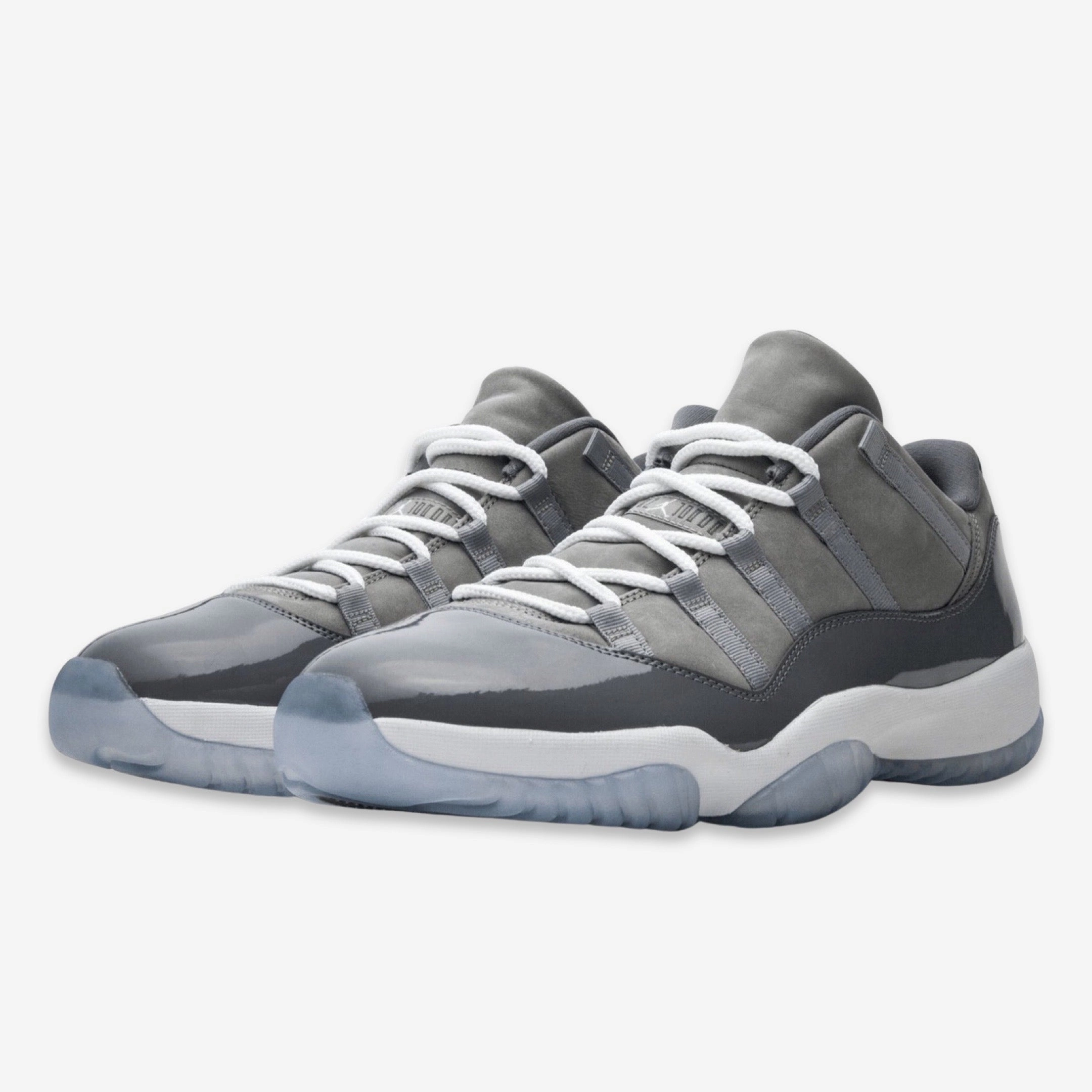 (Men's) Air Jordan 11 Retro Low 'Cool Grey' (2018) 528895-003 Air Jordan 11 Patent Basketball Shoes