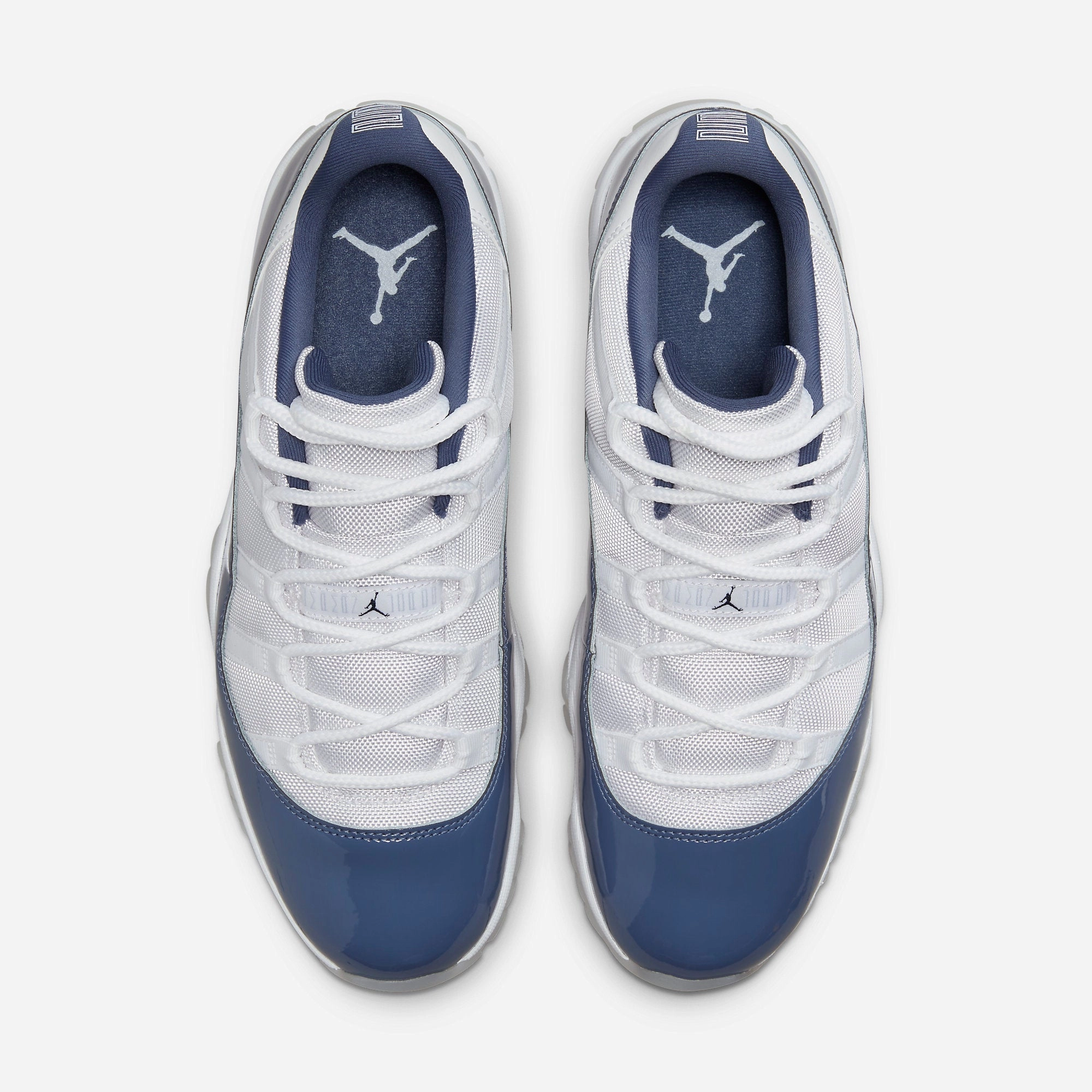 (Men's) Air Jordan 11 Retro Low 'Diffused Blue / Midnight Navy' (2024) FV5104-104 Air Jordan 11 Patent Basketball Shoes