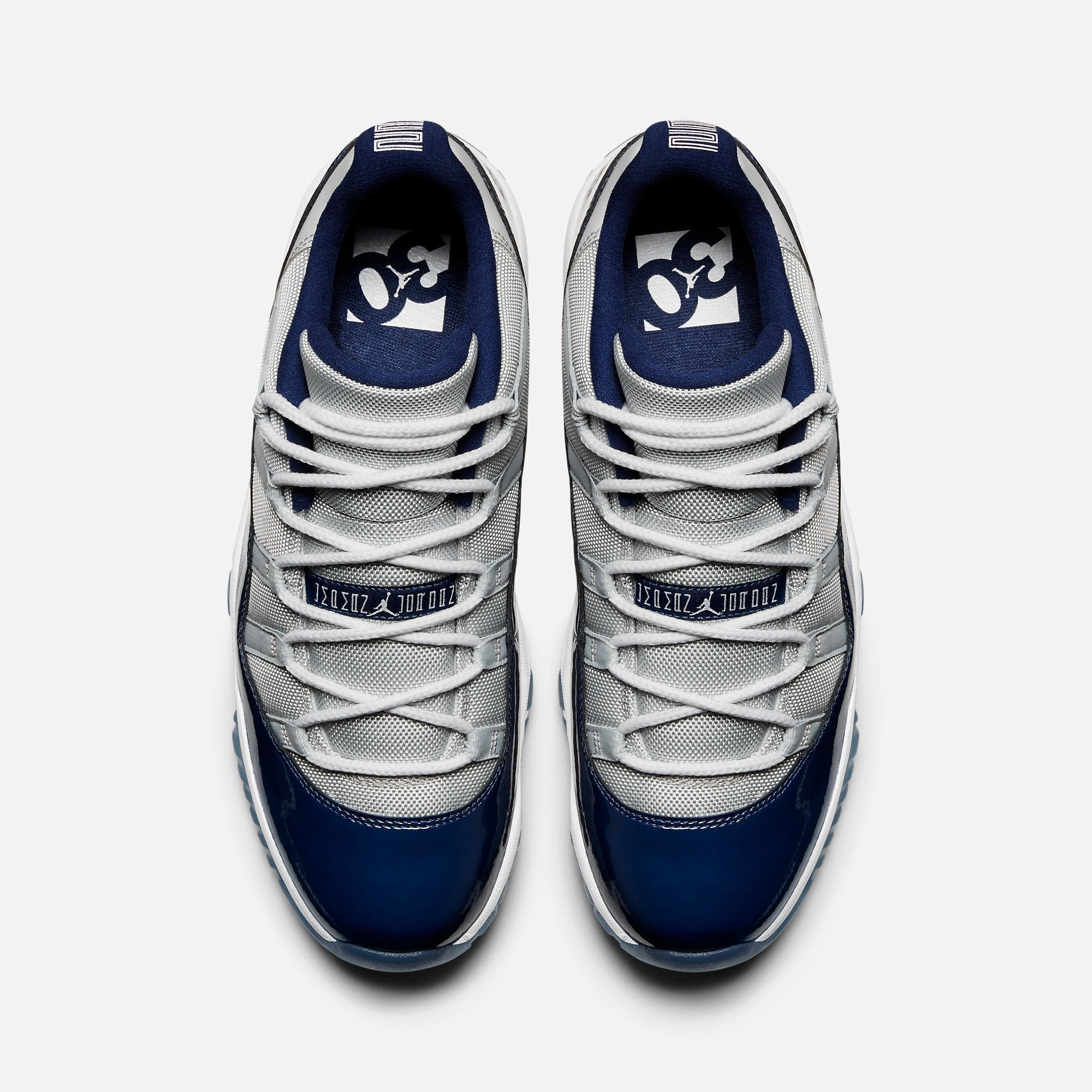 (Men's) Air Jordan 11 Retro Low 'Georgetown Hoyas' (2015) 528895-007 Air Jordan 11 Patent Basketball Shoes