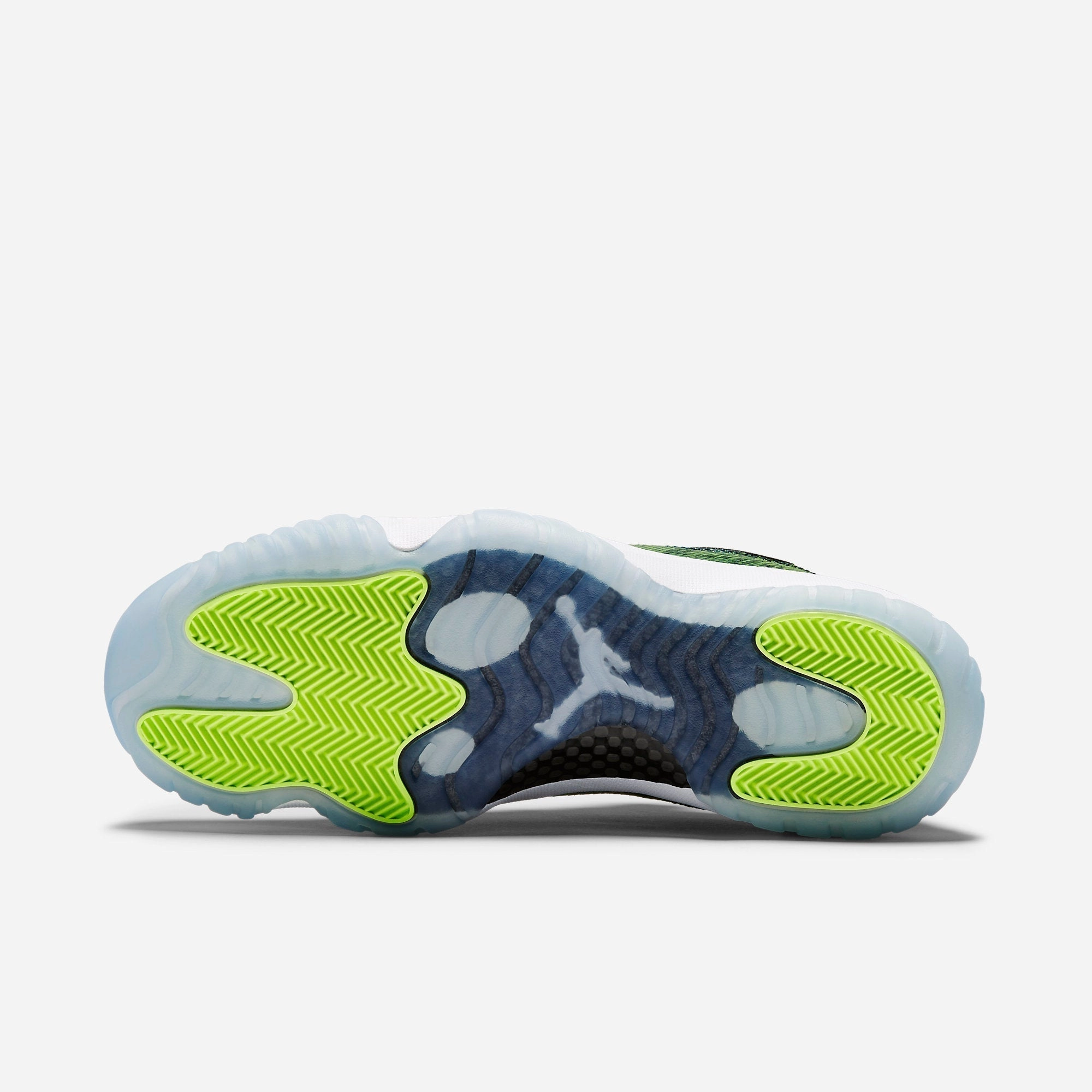 (Men's) Air Jordan 11 Retro Low 'Green Snakeskin' (2014) 528895-033 Air Jordan 11 Patent Basketball Shoes