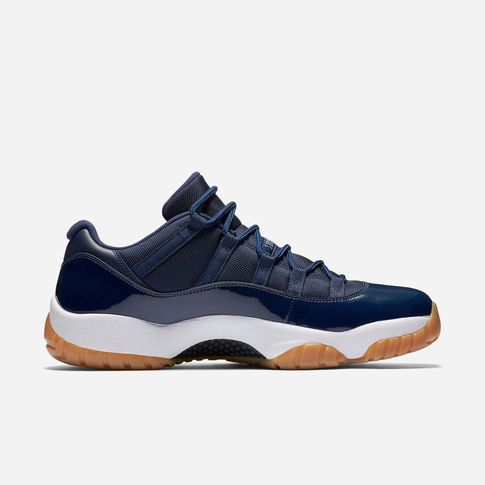 (Men's) Air Jordan 11 Retro Low 'Midnight Navy' (2016) 528895-405 Air Jordan 11 Patent Basketball Shoes