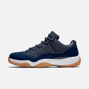 (Men's) Air Jordan 11 Retro Low 'Midnight Navy' (2016) 528895-405 Air Jordan 11 basketball shoes with patent look