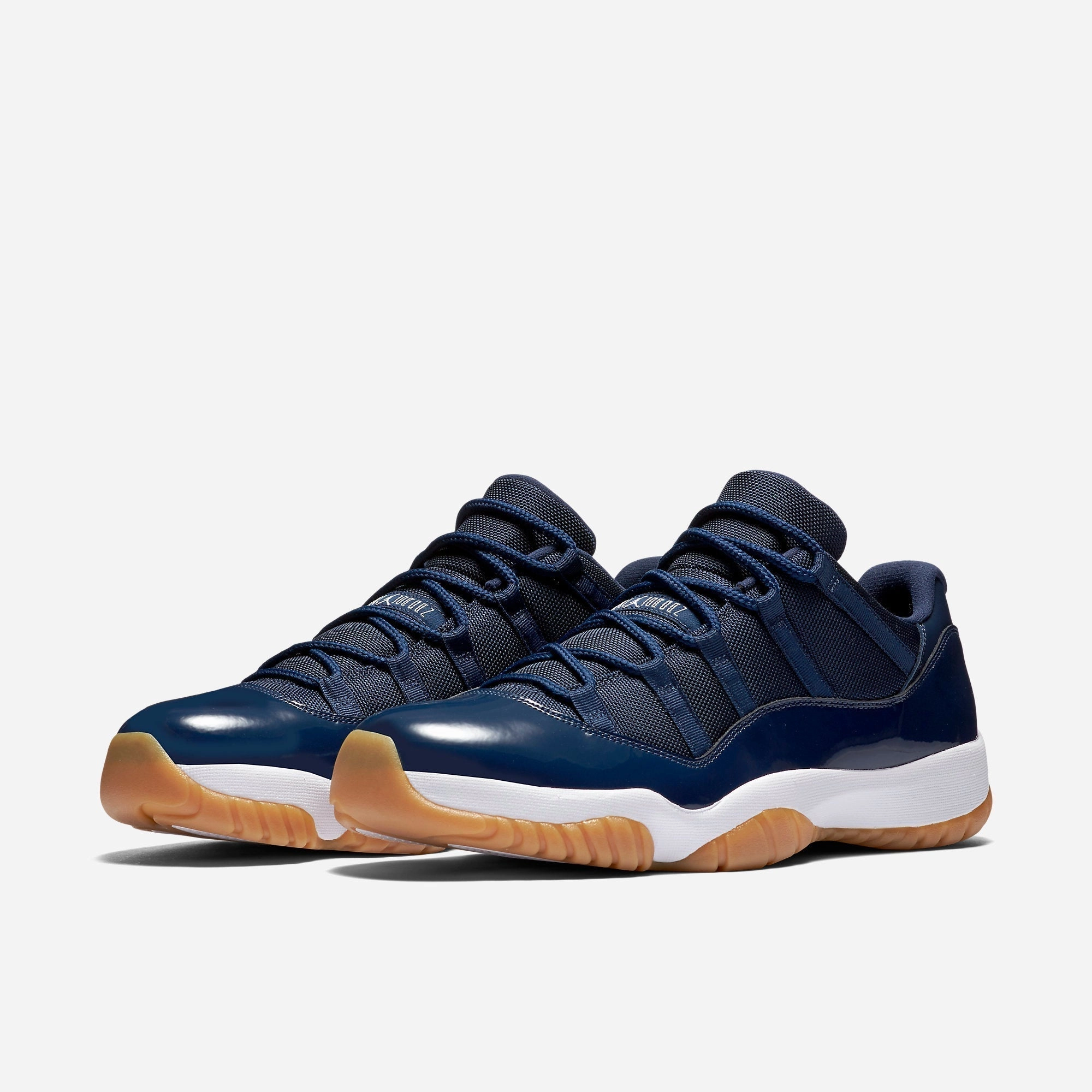 (Men's) Air Jordan 11 Retro Low 'Midnight Navy' (2016) 528895-405 Air Jordan 11 Patent Basketball Shoes