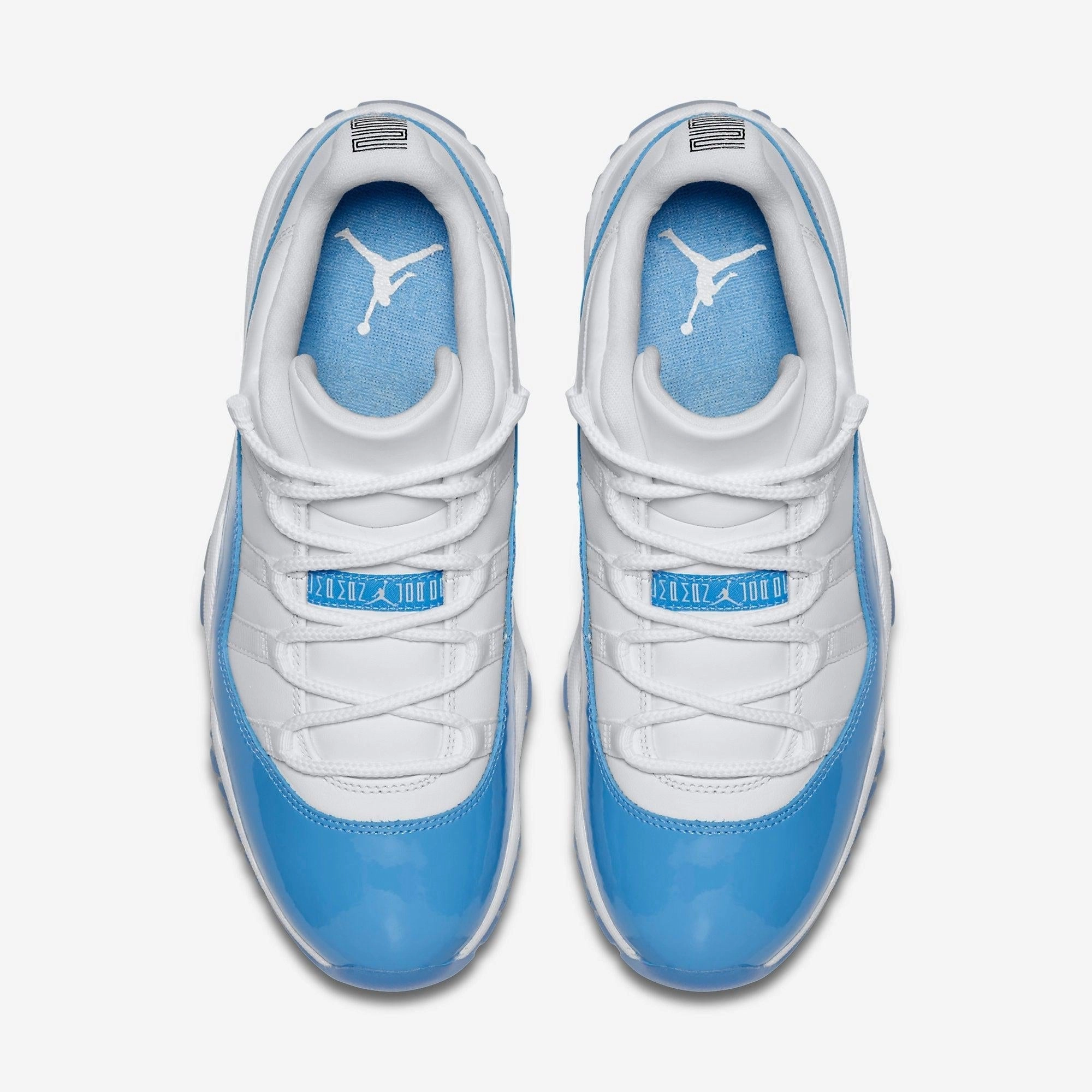 (Men's) Air Jordan 11 Retro Low 'UNC University Blue' (2017) 528895-106 Air Jordan 11 Patent Basketball Shoes