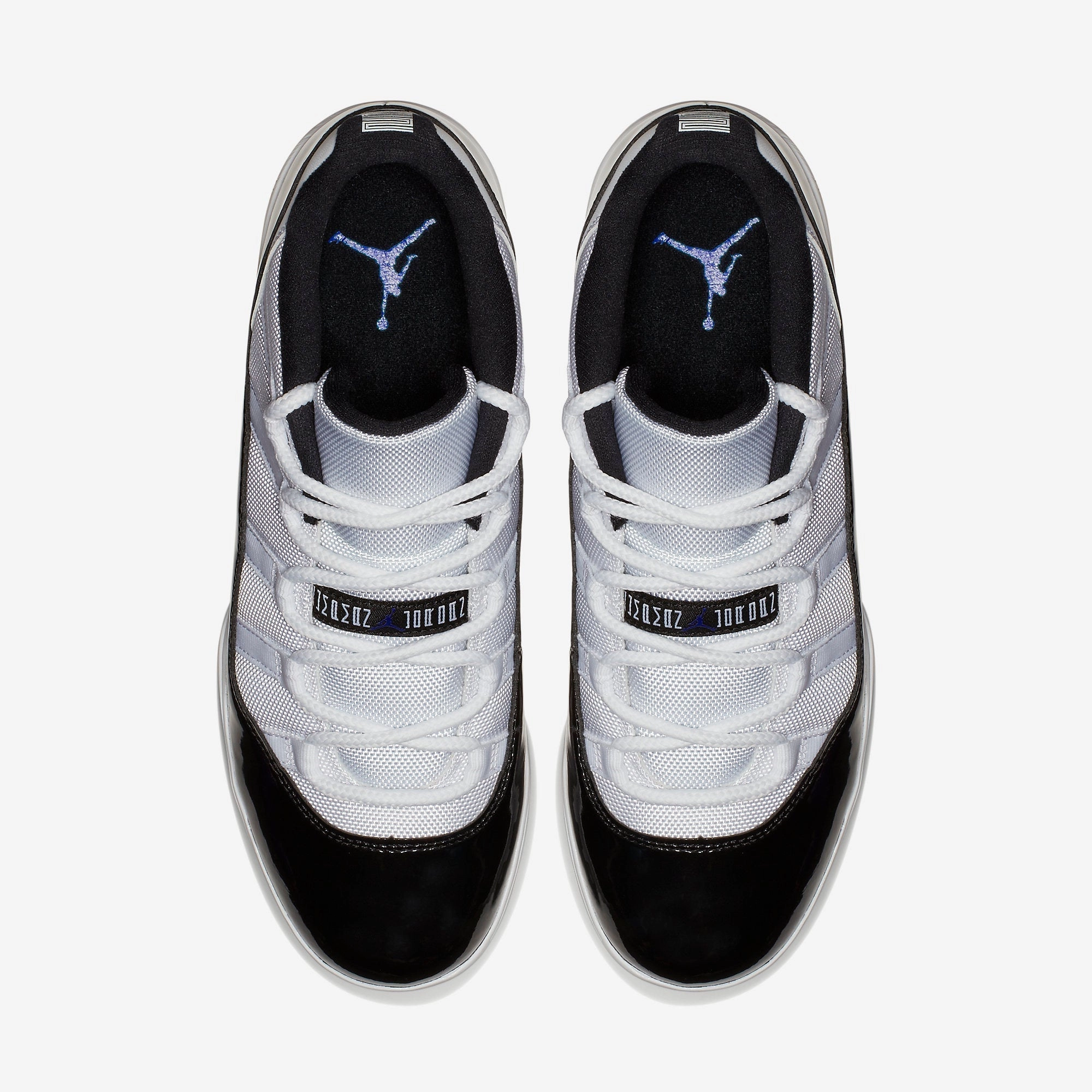 (Men's) Air Jordan 11 Retro Low Cleat TD 'Concord' (2018) AO1560-123 Air Jordan 11 Patent Basketball Shoes